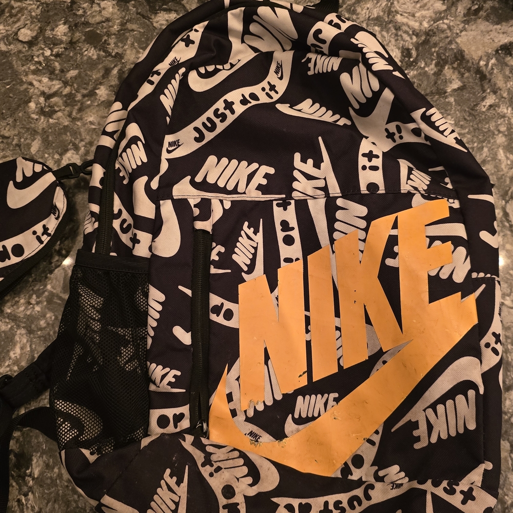 Nike Black and Yellow Graphic Men's Backpack